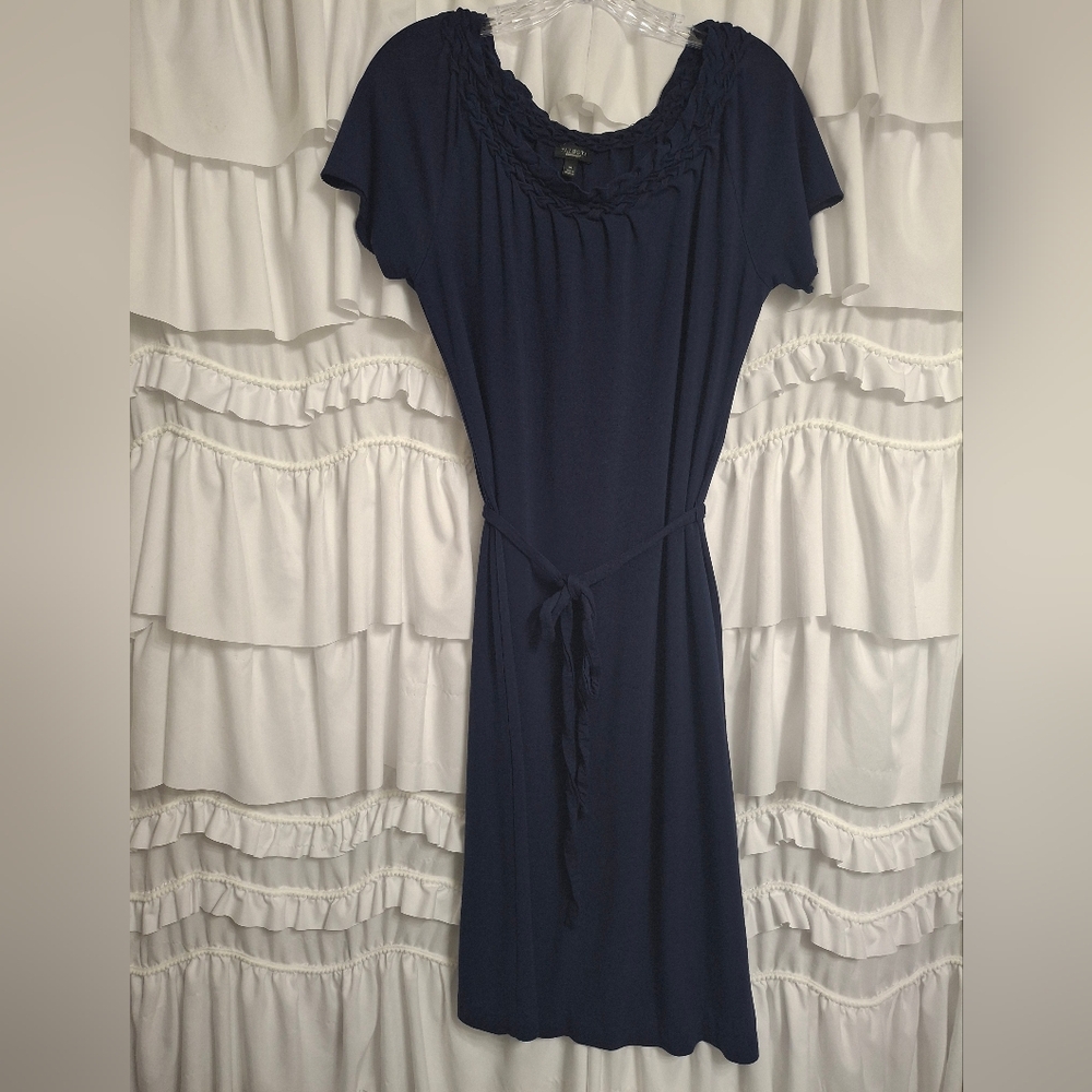 Talbots Navy Midi Dress Size M
